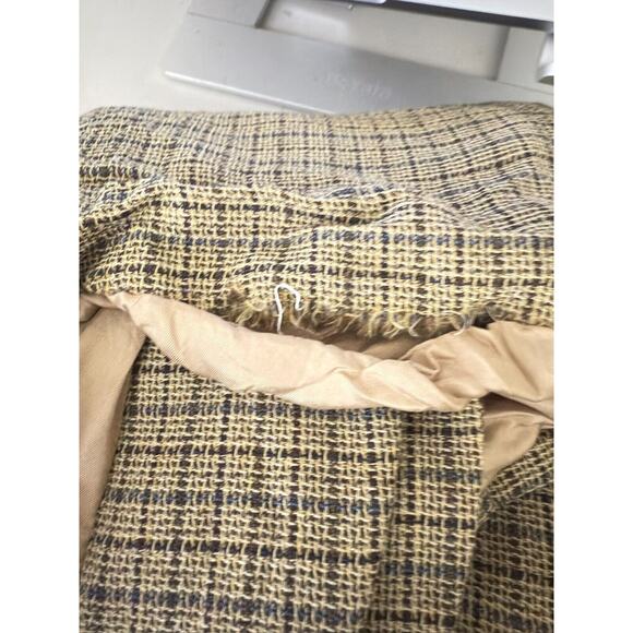 Hugo Boss Tweed Sport Coat Blazer 42L Brown Check Loro Piana Zelander Wool - Picture 14 of 14